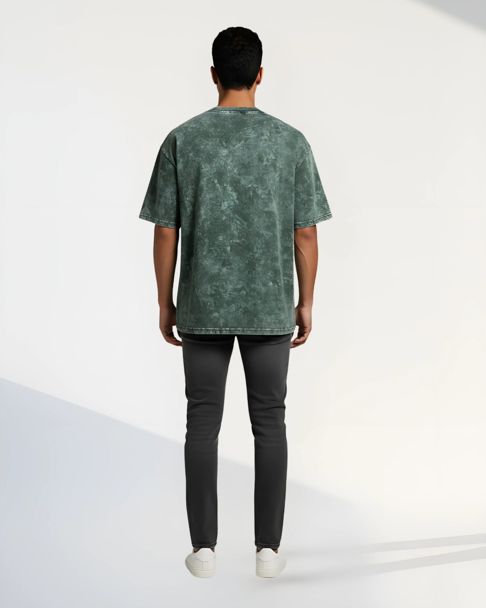 Wild loom Forest Acid-Wash Oversized T-Shirt