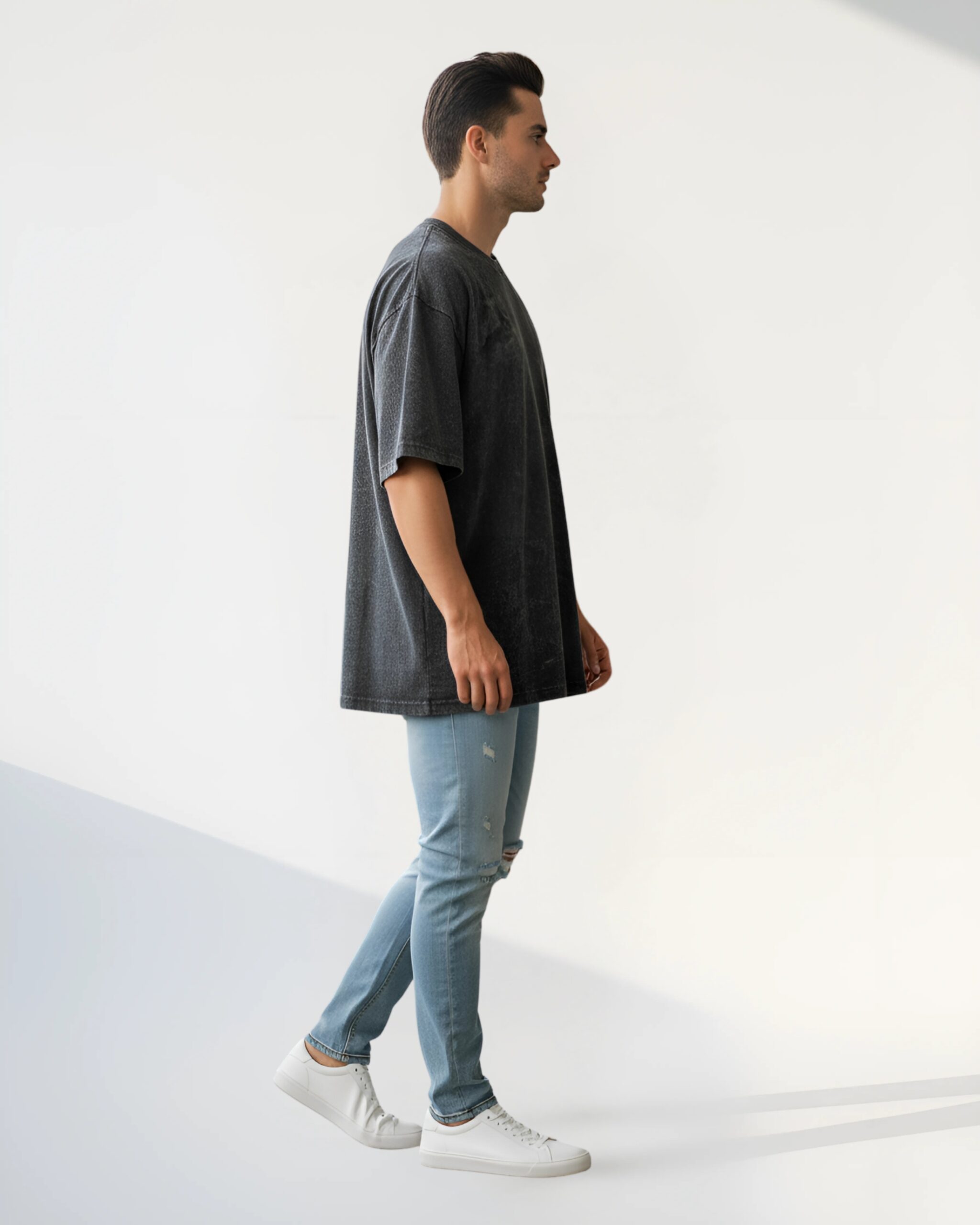 Wildloom Acid Wash Black Oversized T-shirt - Image 3