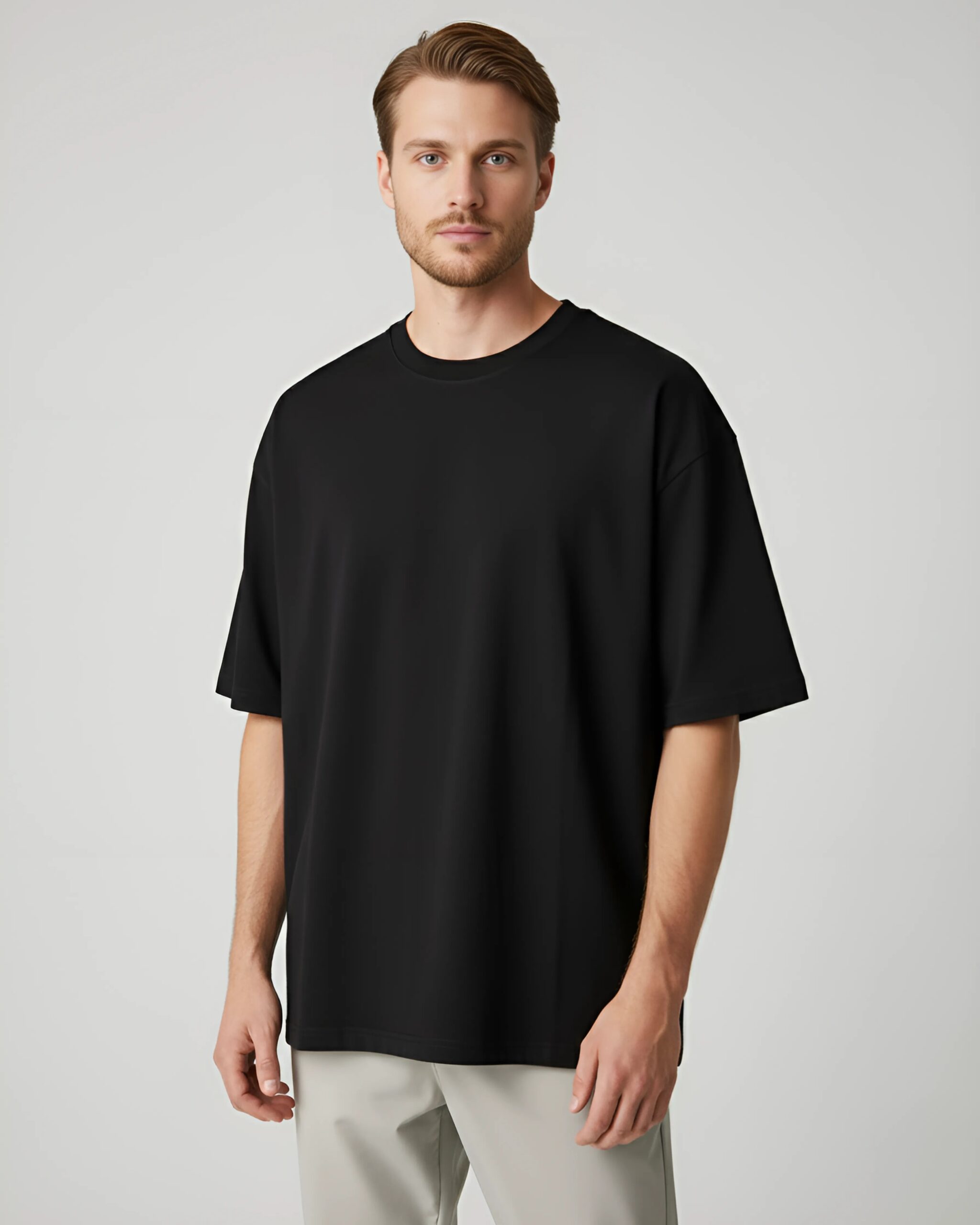 Wild Loom Classic Black Oversized T-shirt