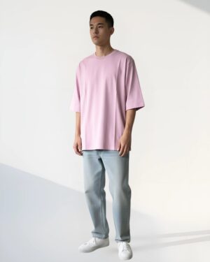Wildloom Lavender Bio-Washed Oversized Tee