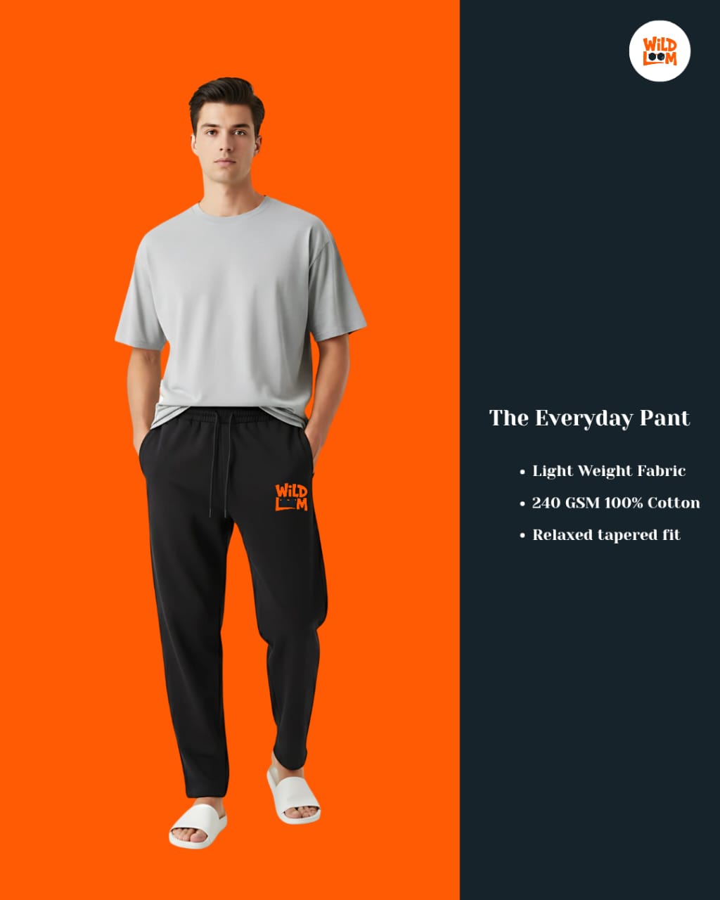 WIldloom Store Black Track Pant