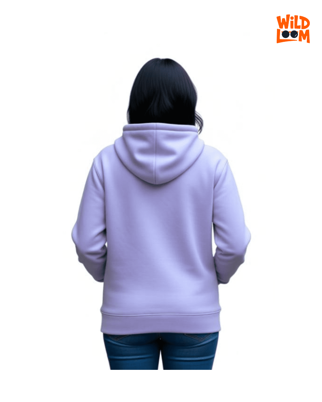Wildloom 100% Cotton Lavender Hoodie for Men - Image 3
