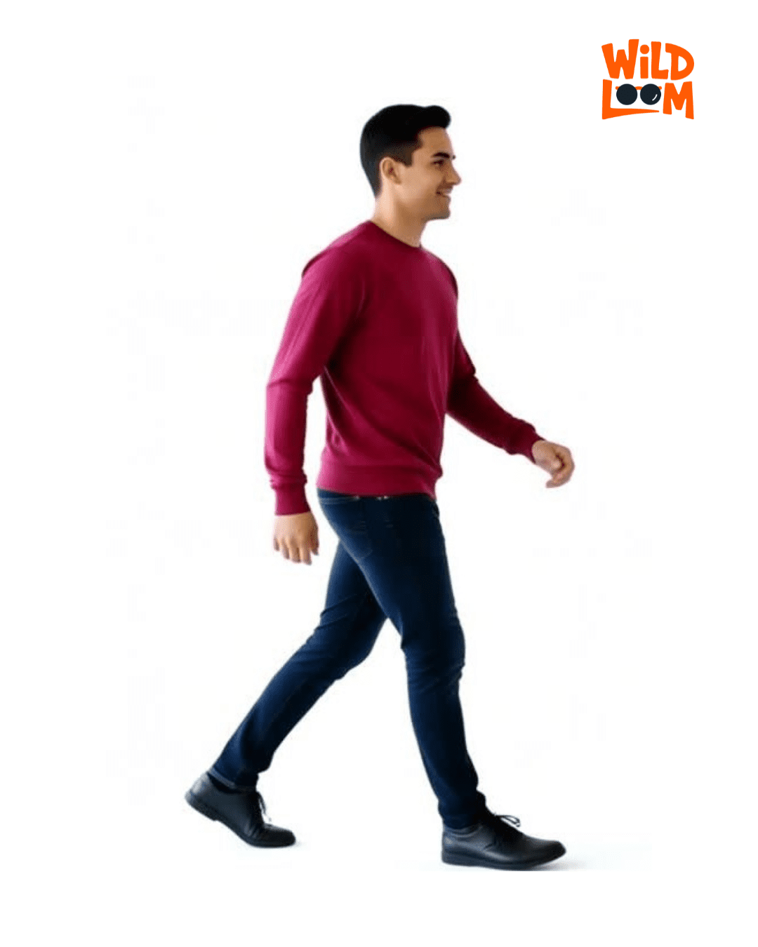 Wildloom Marron Sweatshirt_Walking